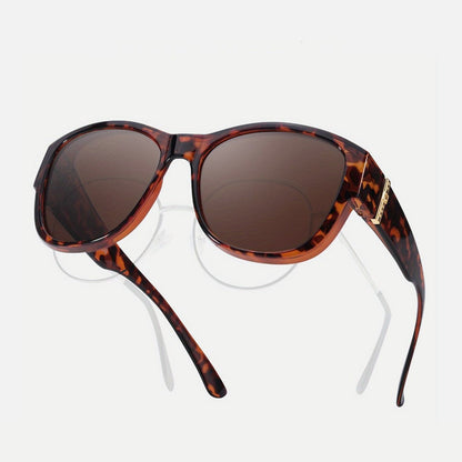 TYIIPLUS™ Polarized Fit-Over Sunglasses for Women - Stylish UV400 Over-Glasses Sunglasses for Prescription Eyewear