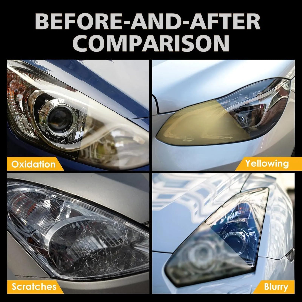 Premium 3-Step Ceramic Headlight Restoration Kit