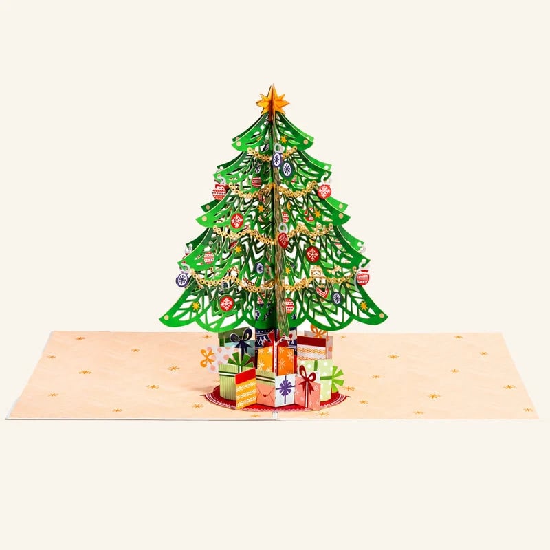 🎄 3D Pop-Up Christmas Tree Greeting Card – A Magical Surprise in Every Open🎁