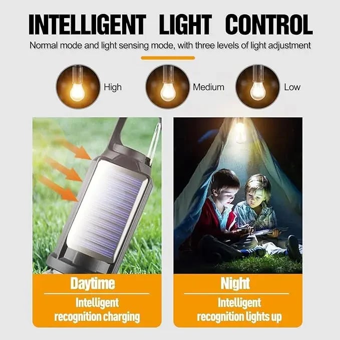 💡Rechargeable Solar LED Light Bulbs with Waterproof Clip Hook💡