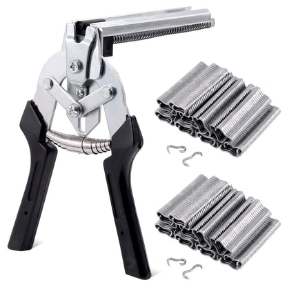 M Type Hog Ring Pliers Kit – Semi-Automatic Spring-Loaded High-Efficiency Cage & Fence Repair Tool