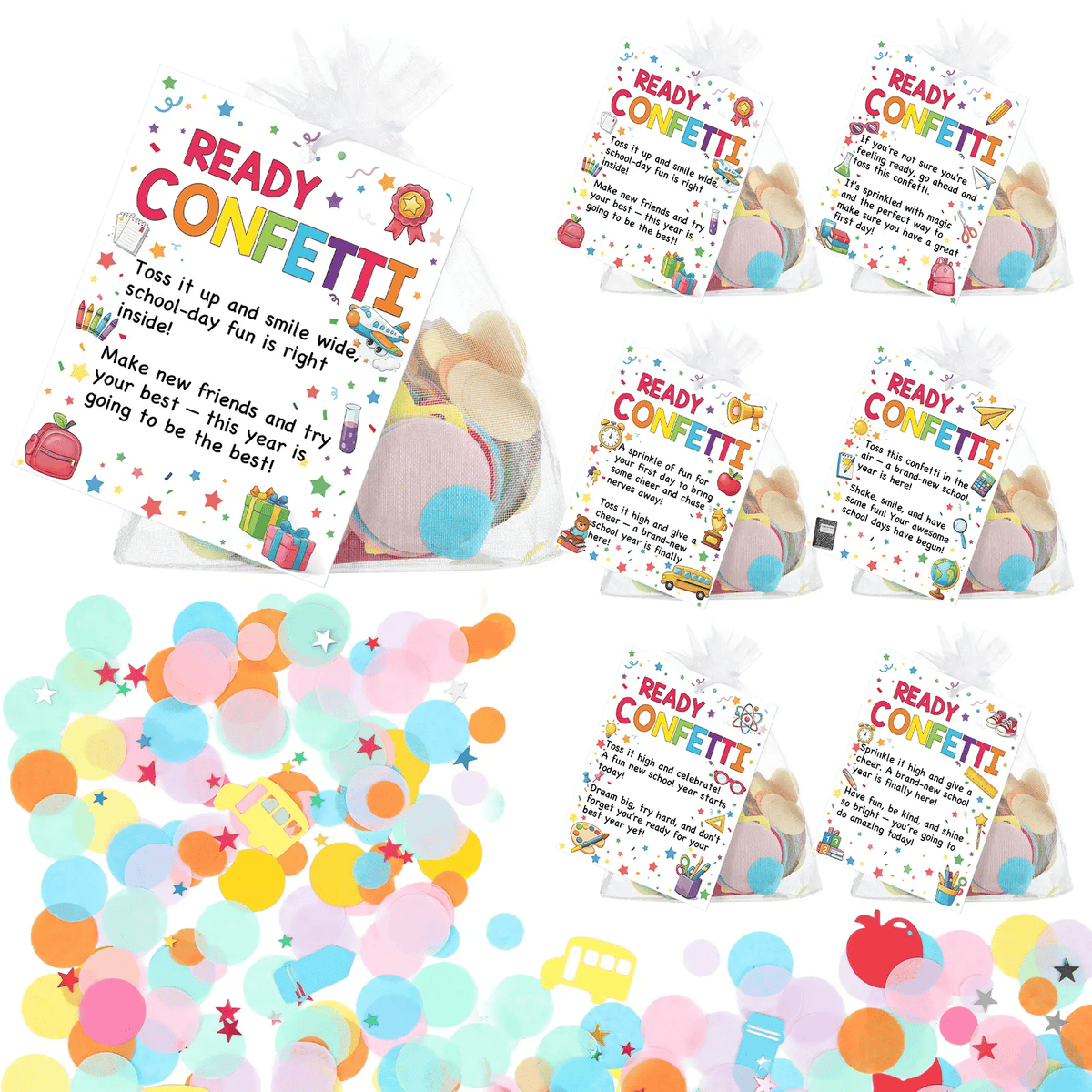 🎉School Day Joy Confetti Favor Set🎓