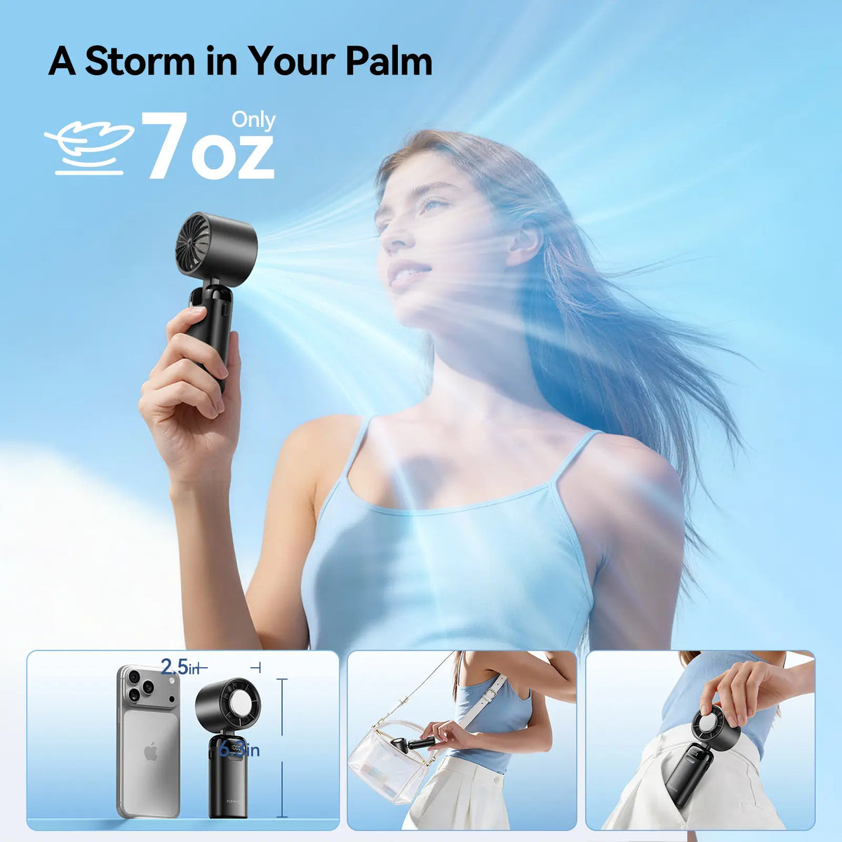 4-in-1 Portable Handheld Turbo Fan