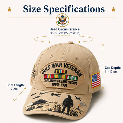 🇺🇸 Gulf War Veteran Tribute Cap🎖️
