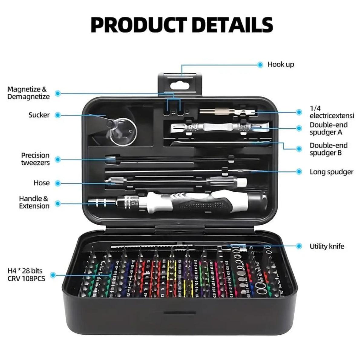 🛠️ 132-in-1 Precision Screwdriver Tool Kit