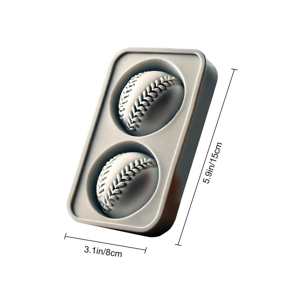 Baseball Ice Mold – Slow‑Melting Silicone Sphere Tray for Whiskey, Cocktails & More ⚾🧊