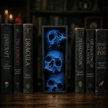 💀Pile of Skulls Book Nook📚Turn an Empty Shelf Into a Dark Masterpiece
