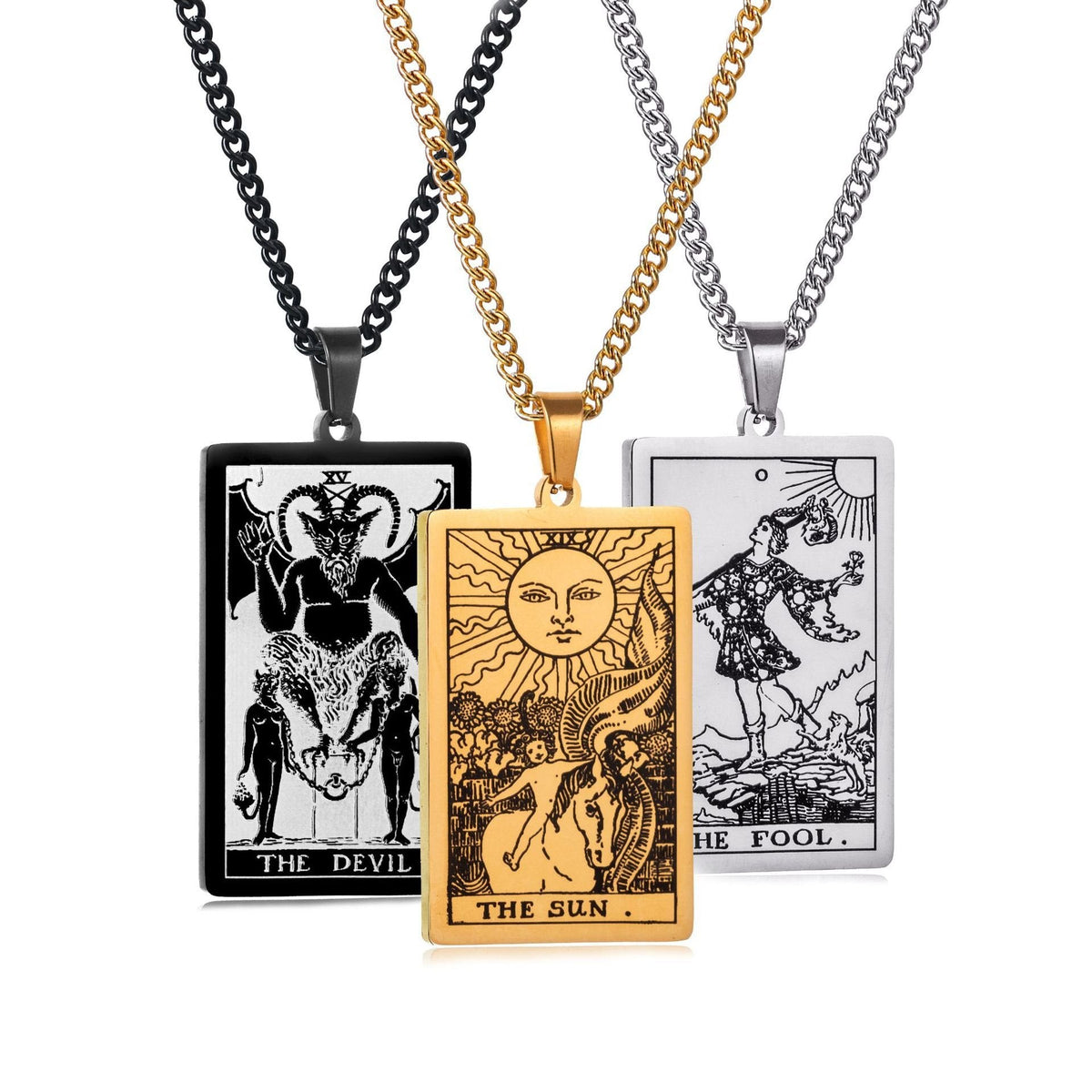 🔮 Mystical Tarot Card Pendant Necklace