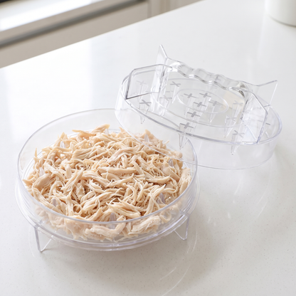 Transparent Meat Shredder – Easy Twist Tool for Chicken, Pork & Beef