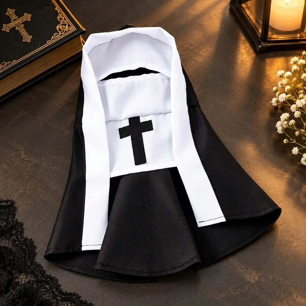 Pet Nun Costume – Funny Halloween Outfit for Dogs & Cats