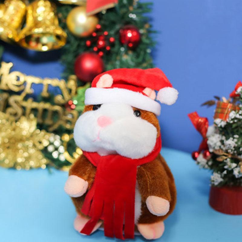 🐹 Talking Hamster Plush – Repeats Your Words & Shakes Its Head for Laugh-Out-Loud Fun 🎁