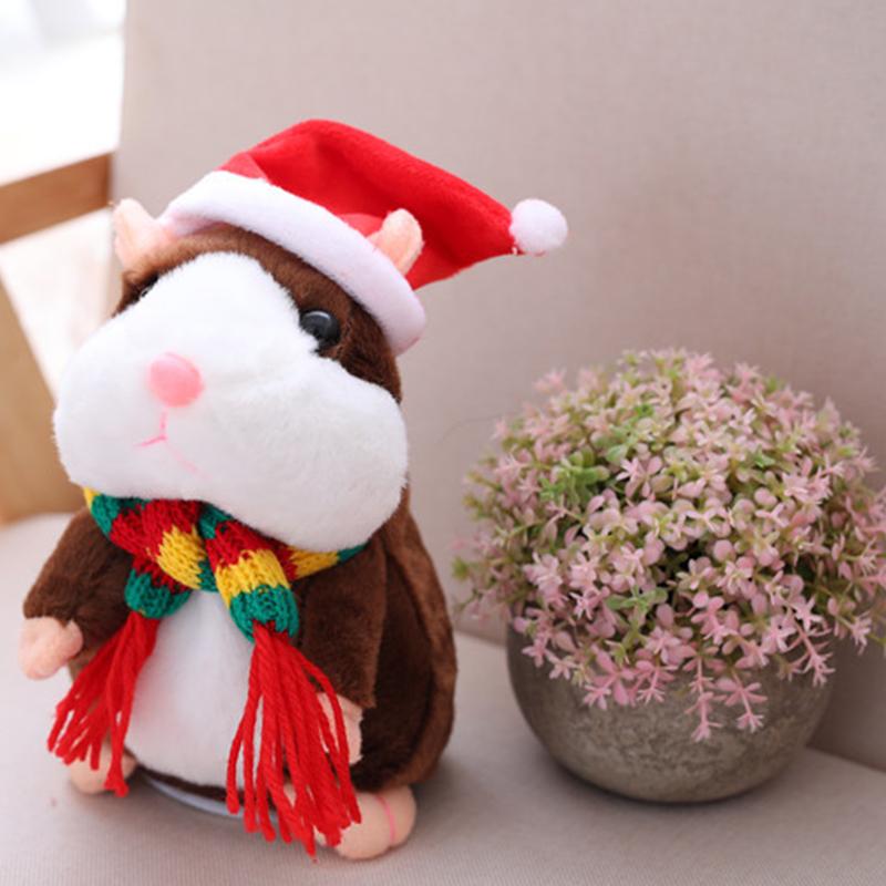 🐹 Talking Hamster Plush – Repeats Your Words & Shakes Its Head for Laugh-Out-Loud Fun 🎁