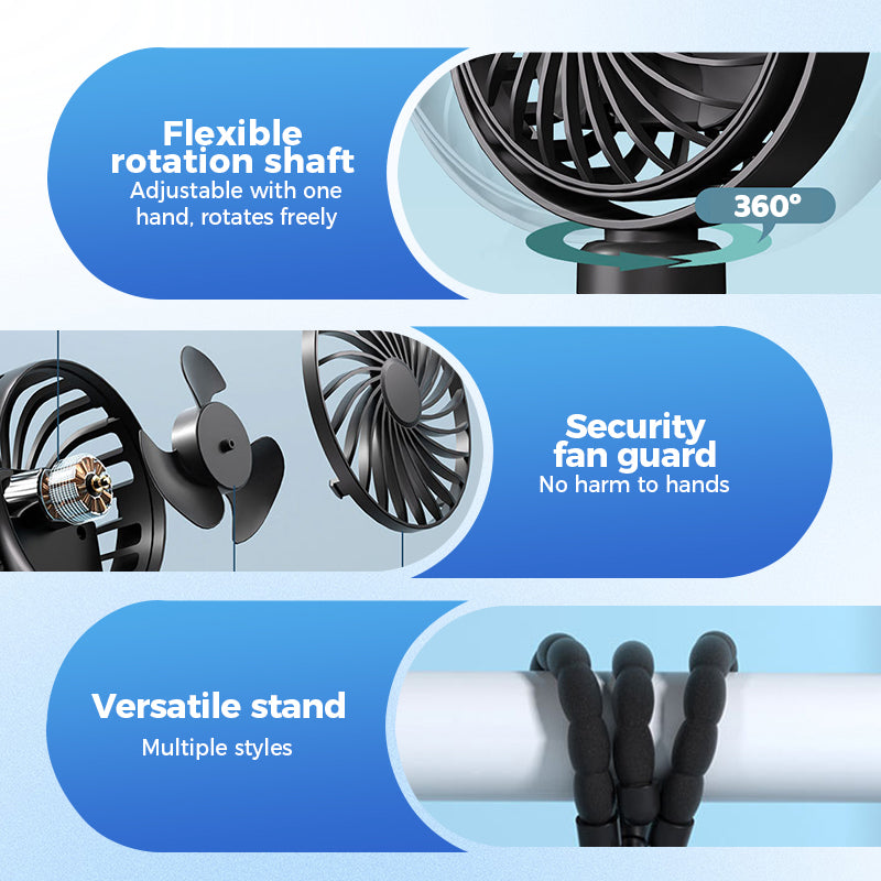 Mini Handheld Multi-Function Octopus Fan