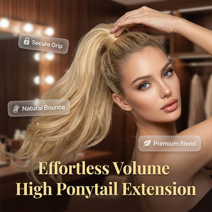 Voluminous Layered High Ponytail Extension – Instant Glam Hairpiece ✨