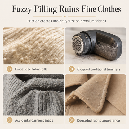 Electric Lint Remover – Powerful Fabric Shaver to Make Old Clothes Look New Again
