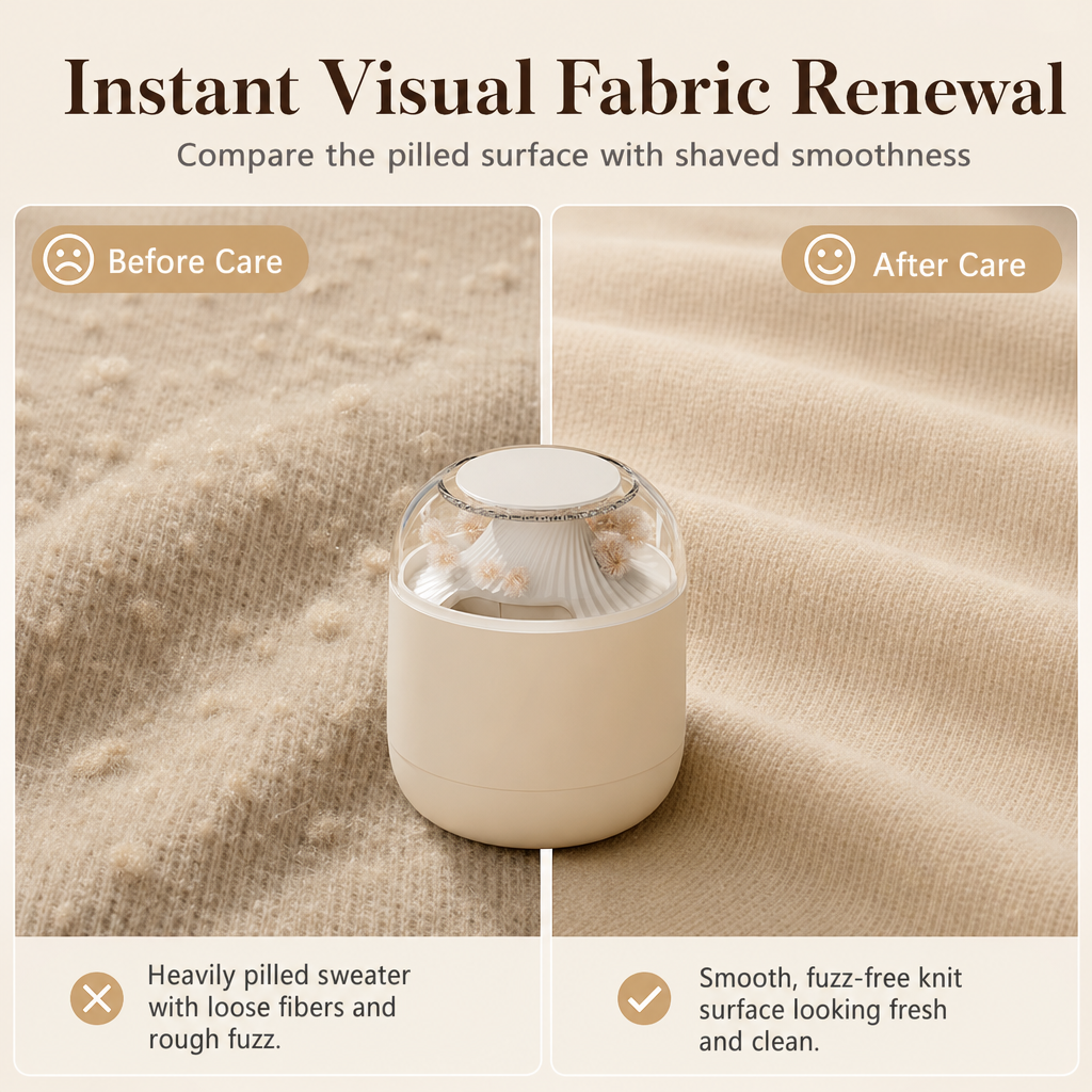Electric Lint Remover – Powerful Fabric Shaver to Make Old Clothes Look New Again